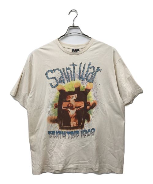 SAINT MICHAEL（セントマイケル）SAINT MICHAEL (セントマイケル) SS TEE/SAINT WAR / WHT ホワイト サイズ:XLの古着・服飾アイテム