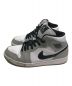 NIKE (ナイキ) Air Jordan 1 Mid ホワイト×グレー サイズ:10.5：8000円