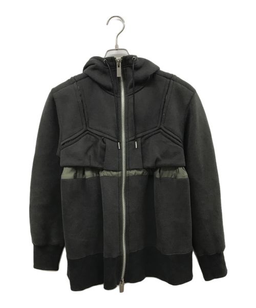 sacai（サカイ）sacai (サカイ) 22AW Sweat Zip Up Blouson グレー サイズ:2の古着・服飾アイテム