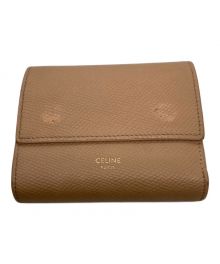 CELINE（セリーヌ）の古着「トライフォールドウォレット」｜ベージュ