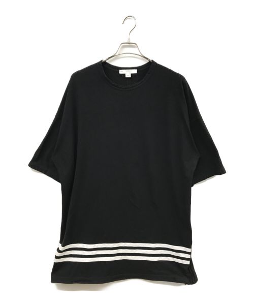 Y-3（ワイスリー）Y-3 (ワイスリー) 3ストライププリントTシャツ ブラック サイズ:Mの古着・服飾アイテム