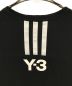 中古・古着 Y-3 (ワイスリー) 3ストライププリントTシャツ ブラック サイズ:M：7000円