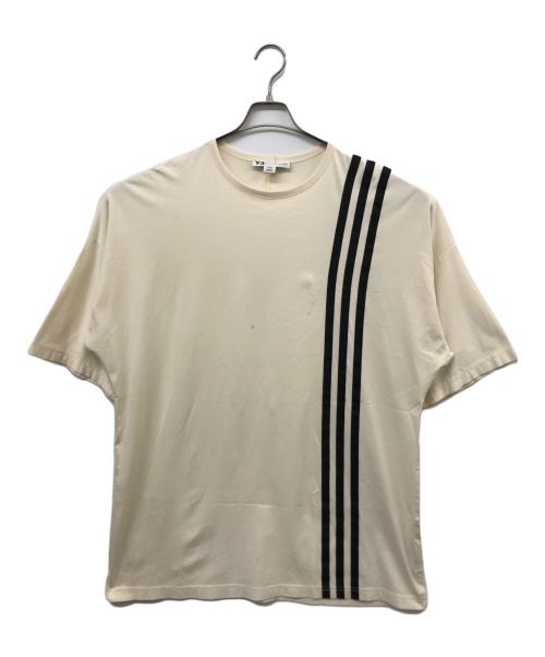 Y-3（ワイスリー）Y-3 (ワイスリー) 3-STRIPES TEE アイボリー サイズ:Mの古着・服飾アイテム