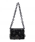 Mame Kurogouchiマメクロゴウチ）の古着「Transparent Sculprural Mini Chain Bag」｜パープル