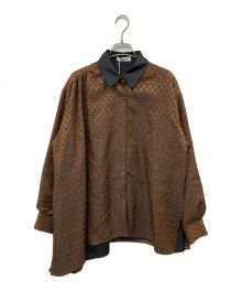 rito structure（リト ストラクチャー）の古着「REVERSIBLE GEOMETRIC PATTERN SHIRT」｜ブラウン