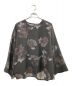 bishool（ビシュール）の古着「BISHOOL Dyed Twill Flower KIMONO-Sleeve Cut Sew」｜ブラック