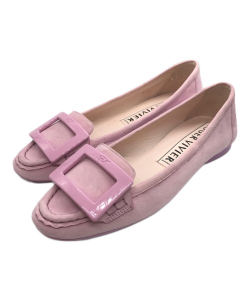 Roger Vivier（ロジェ ヴィヴィエ）Roger Vivier (ロジェ ヴィヴィエ) BALLERINA GOMMETTINE IN PELLE ピンク サイズ:38 2/1の古着・服飾アイテム