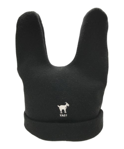 KANGOL（カンゴール）KANGOL (カンゴール) YAGI EXHIBITION (ヤギエキシビジョン) RABBIT EARS CUFF BEANIE ブラックの古着・服飾アイテム