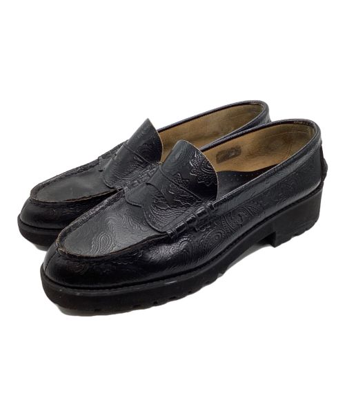 The Kenford Fineshoes（ケンフォードファインシューズ）The Kenford Fineshoes (ケンフォードファインシューズ) EMBOSSED LOAFERS / BLACK BLACK PAISLEY ブラック サイズ:25cmの古着・服飾アイテム