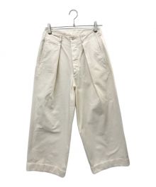 MARKAWARE（マーカウェア）の古着「41KHAKI WIDE PANTS」｜ベージュ