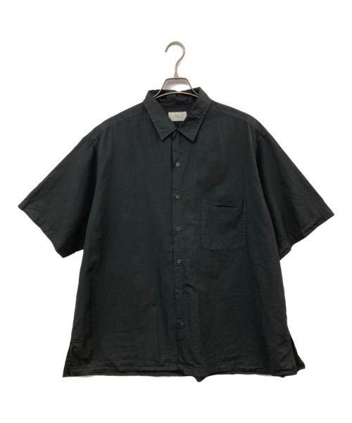 HERILL（ヘリル）HERILL (ヘリル) Open Collar S/S Shirts ネイビー サイズ:SIZE 3の古着・服飾アイテム