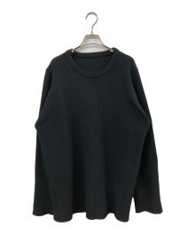 teatora（テアトラ）の古着「CARTRIDDGE KNIT CREW 7G」｜ブラック