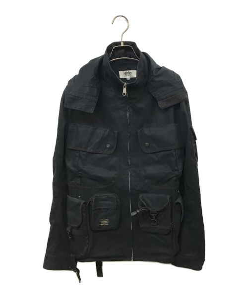 PORTER（ポーター）PORTER (ポーター) eYe COMME des GARCONS JUNYAWATANABE MAN (アイ コム デ ギャルソン ジュンヤ ワタナベ マン) エステルリップストップタクティカルジャケット ブラック サイズ:Mの古着・服飾アイテム