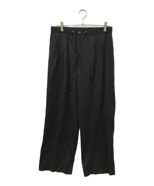 KANEMASA PHIL.（カネマサフィル）KANEMASA PHIL. (カネマサフィル) 46G Silk Blend Easy Pants ブラック サイズ:Lの古着・服飾アイテム