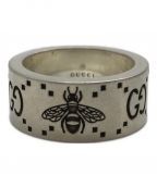 GUCCIグッチ）の古着「GG Bee Engraved Ring」｜シルバー