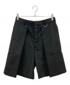 JOHN LAWRENCE SULLIVANジョンローレンスサリバン）の古着「WIDE TUCK SHORTS」｜ブラック