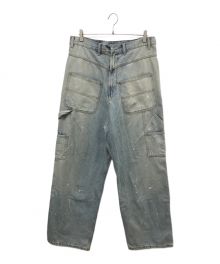 PROJECT G/R（プロジェクト ジーアール）の古着「BACK WARD CARPENTER PANTS」｜スカイブルー