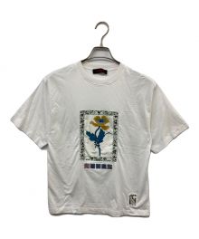 CABAN（キャバン）の古着「スビンコットン IBIZA アートフレームTシャツ」｜ホワイト