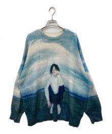 DAIRIKU（ダイリク）の古着「24AW "18SS" PHOTO PULLOVER KNIT」｜ブルー