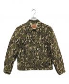 LEVI'S×SUPREMEリーバイス×シュプリーム）の古着「Camouflage Canvas Trucker Jacket」｜カーキ