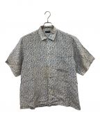 COMME des GARCONS HOMME PLUSコムデギャルソンオムプリュス）の古着「総花柄シルクシャツ」｜スカイブルー