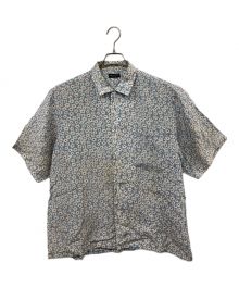 COMME des GARCONS HOMME PLUS（コムデギャルソンオムプリュス）の古着「総花柄シルクシャツ」｜スカイブルー