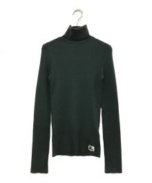 BURBERRY（バーバリー）の古着「Logo Highneck Wool ニット」｜グリーン