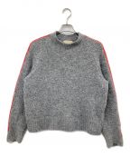 Paloma Woolパロマウール）の古着「GRAND SLAM line knit top」｜グレー