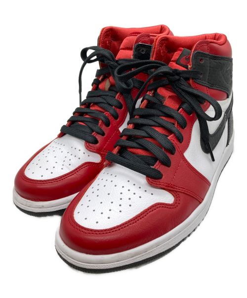 NIKE（ナイキ）NIKE (ナイキ) WMNS AIR JORDAN 1 HIGH OG ブラック×レッド サイズ:US6.5の古着・服飾アイテム