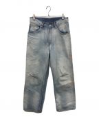 ANCELLMアンセルム）の古着「SELVEDGE DENIM STRAIGHT 5P PANTS」｜ブルー