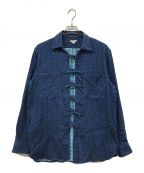 masuエムエーエスユー）の古着「20AW JACQUARD CHECK SHIRTS」｜ブルー