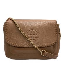 TORY BURCH（トリーバーチ）の古着「leather chain link shoulder bag」｜ブラウン