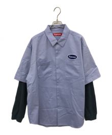 SUPREME（シュプリーム）の古着「23AW Thermal Sleeve Work Shirt」｜ブルー