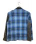 stussy (ステューシー) Harris Tweed (ハリスツイード) チェックウールジャケット グレー×ブルー サイズ:不明：18000円