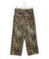 BEEDEN（ビーデン）の古着「LEOPARD PRINT WIDE STRAIGHT PANTS」｜ブラウン