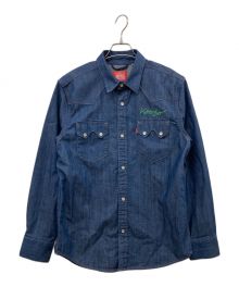 KENZO×LEVI'S（ケンゾー×リーバイス）の古着「デニム カウボーイ シャツ」｜インディゴ