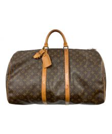 LOUIS VUITTON（ルイ ヴィトン）の古着「キーポル55/トラベルバッグ」｜ブラウン