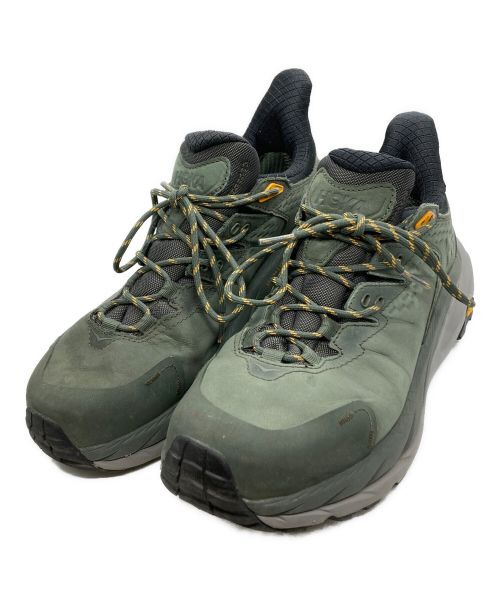 HOKAONEONE（ホカオネオネ）HOKAONEONE (ホカオネオネ) KAHA 2 LOW GTX Thyme/Radiant Yellow オリーブ サイズ:26の古着・服飾アイテム