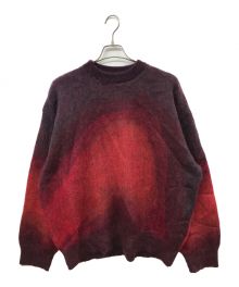 stein（シュタイン）の古着「Oversized Gradation Mohair LS」｜レッド×パープル