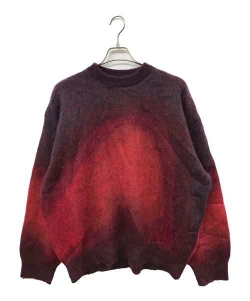 stein（シュタイン）stein (シュタイン) Oversized Gradation Mohair LS レッド×パープル サイズ:Sの古着・服飾アイテム