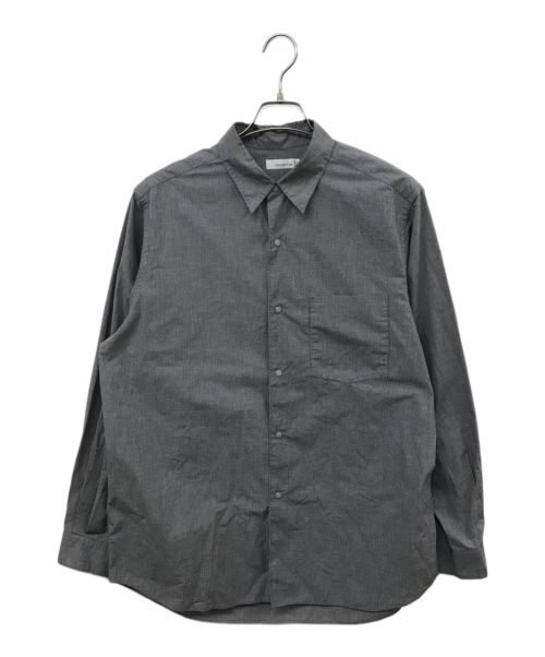 nanamica（ナナミカ）nanamica (ナナミカ) Regular Collar Wind Shirt グレー サイズ:Mの古着・服飾アイテム