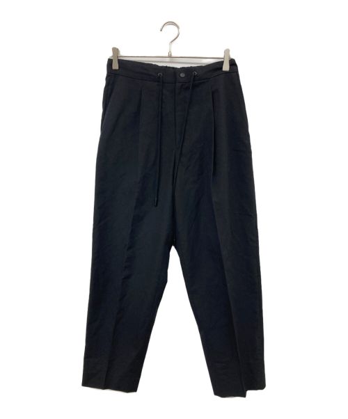 THE RERACS（ザ リラクス）THE RERACS (ザ リラクス) PLEATED EASY SLACKS ブラック サイズ:46の古着・服飾アイテム