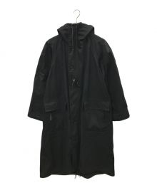 Y's（ワイズ）の古着「WATER PROOF COAT フード付きコート」｜ブラック