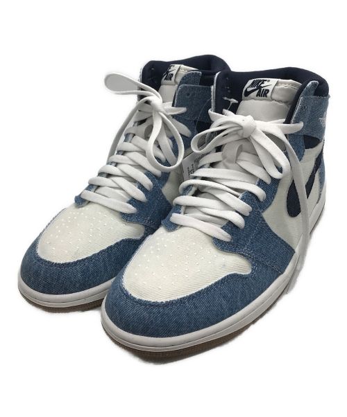 NIKE（ナイキ）NIKE (ナイキ) AIR JORDAN1 ホワイト×ブルー サイズ:US8.5の古着・服飾アイテム