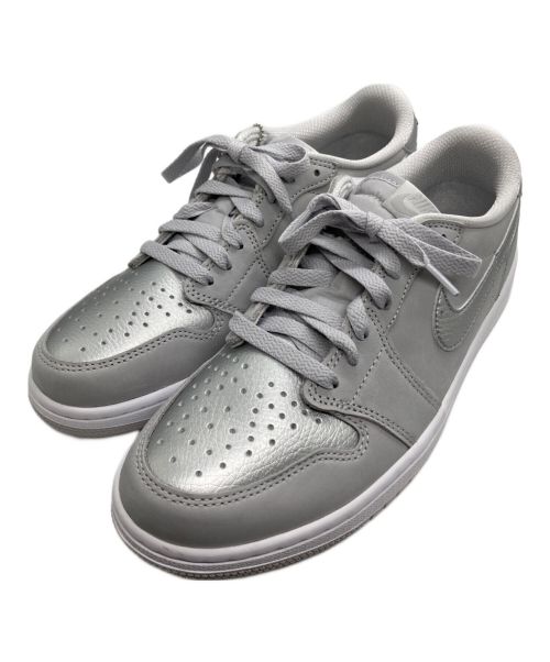 NIKE（ナイキ）NIKE (ナイキ) AIR JORDAN1 LOW グレー×シルバー サイズ:US8.5の古着・服飾アイテム