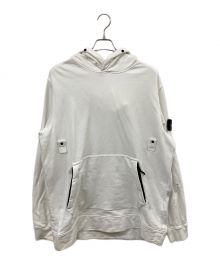 STONE ISLAND（ストーンアイランド）の古着「21AW LOGO PATCH HOODIE」｜ホワイト