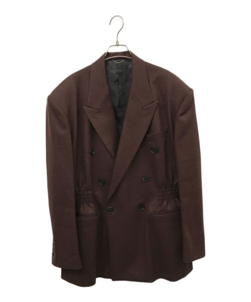 JOHN LAWRENCE SULLIVAN（ジョンローレンスサリバン）JOHN LAWRENCE SULLIVAN (ジョンローレンスサリバン) WAIST GATHERED JACKET ブラウン サイズ:44の古着・服飾アイテム