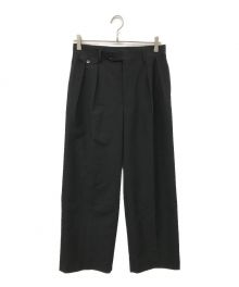 AURALEE（オーラリー）の古着「TROPICAL WOOL KID MOHAIR SLACKS」｜ブラック