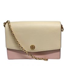 TORY BURCH（トリーバーチ）の古着「ロビンソン スモールショルダーバッグ」｜ピンク