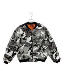 reckless scholars（レックレス スクラーズ）の古着「RSNDSP MA-1 BOMBER SNOW CAMMO」｜グレー